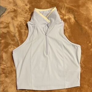 Women's workout Zip-Up Top - Light Purple